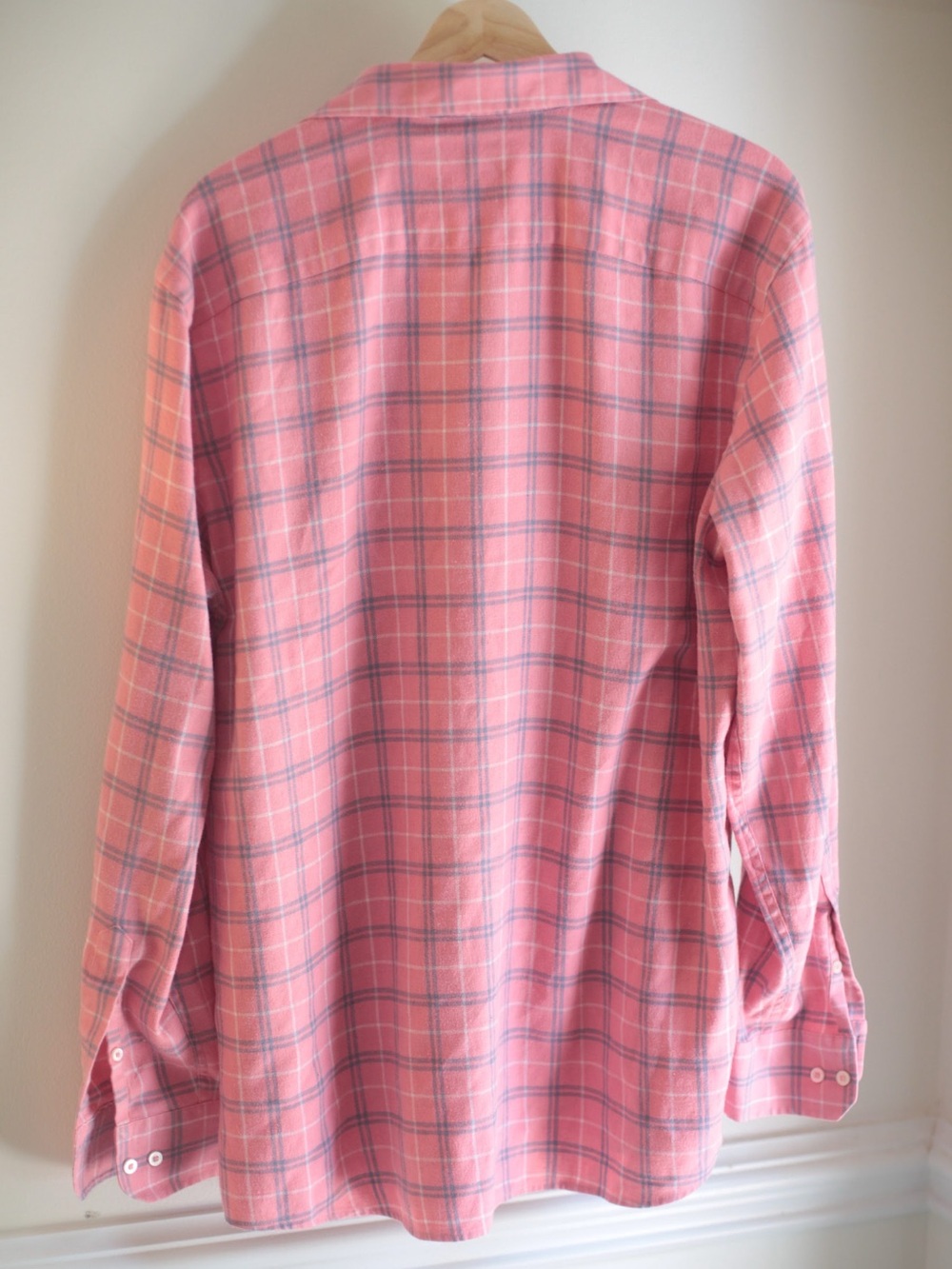 Southern Tide Classic Fit Pink Plaid Button Front Shirt Men's Large L Stretch - Picture 3 of 7